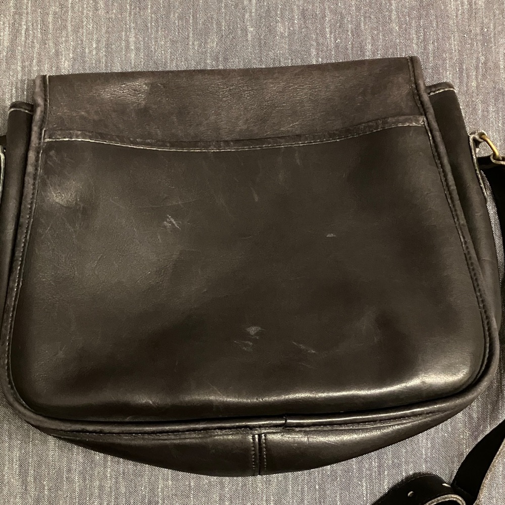 Coach Dark Brown Leather Shoulder Bag - Picture 5 of 8